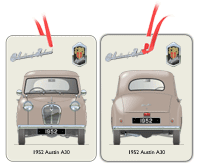 Austin A30 4 door saloon 1952 version Air Freshener